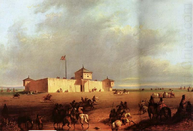 Fort William on the Laramie, Alfred Jacob Miller